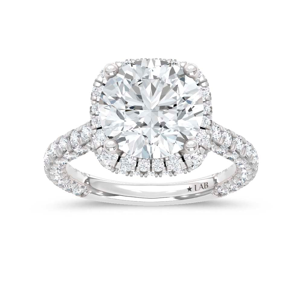 14K White Gold Lab Grown Diamond 5 7/8 Ct.Tw. Engagement Ring