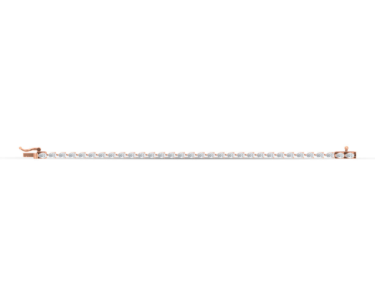 14K White Gold Lab Grown Diamond 5 Ct.Tw. Fashion Bracelet