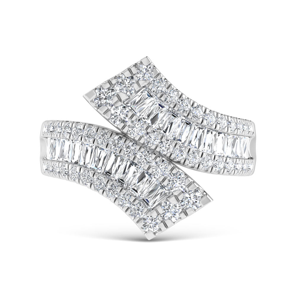 14K White Gold 1 Ct.Tw. Labgrown Diamond Fashion Ring