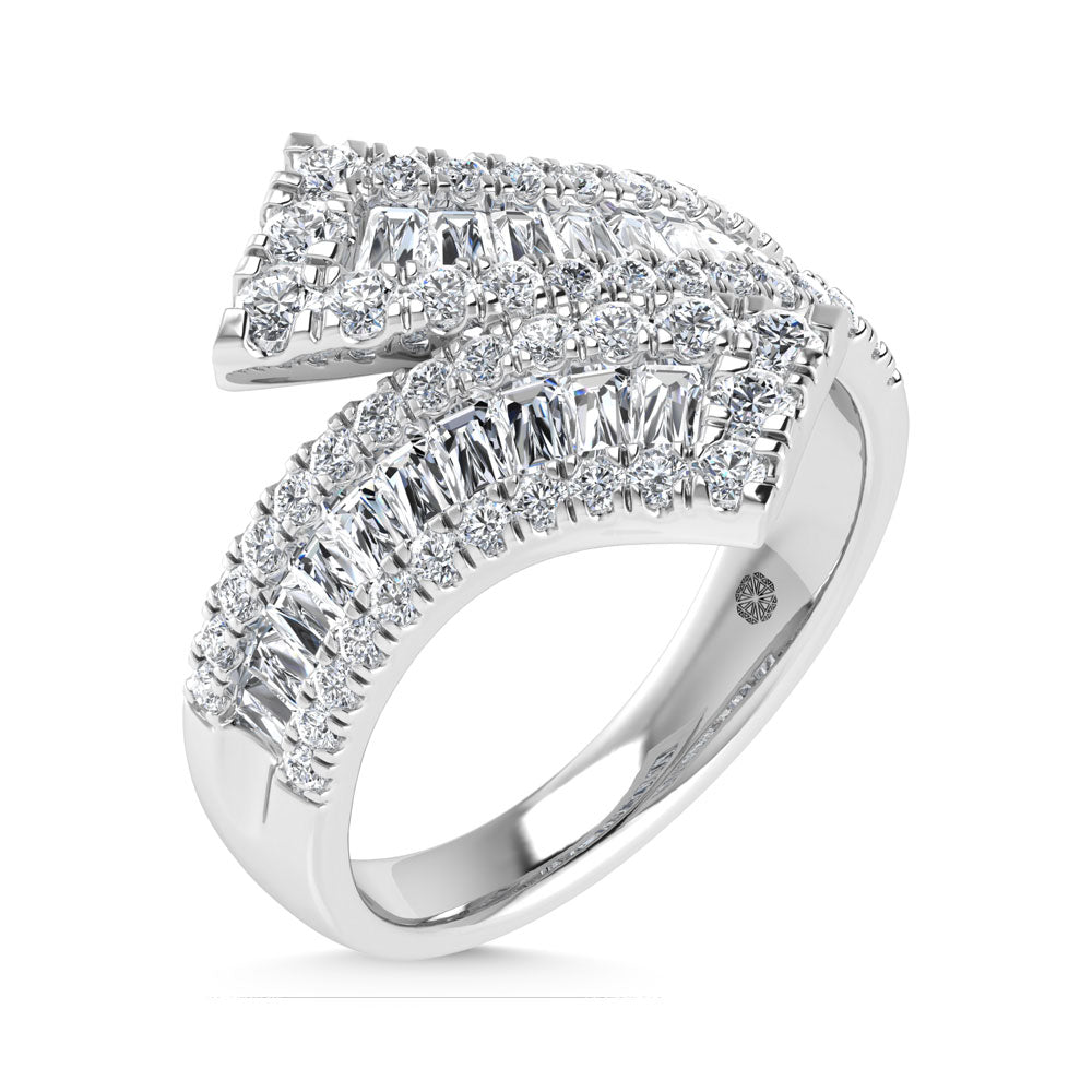 14K White Gold 1 Ct.Tw. Labgrown Diamond Fashion Ring