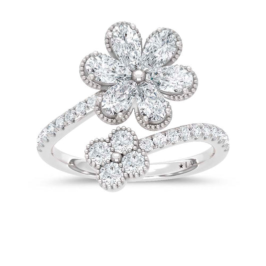 14K White Gold Lab Grown Diamond 2 Ct.Tw. Fashion Ring