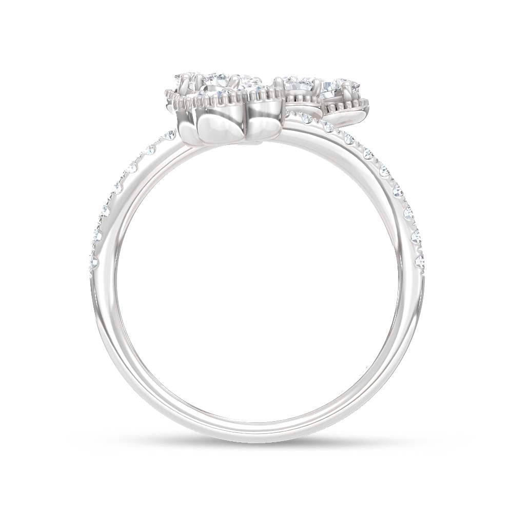 14K White Gold Lab Grown Diamond 2 Ct.Tw. Fashion Ring