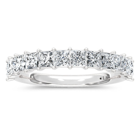 14K White Gold Lab Grown Diamond  1 3/4 Ct.Tw. Princess Band