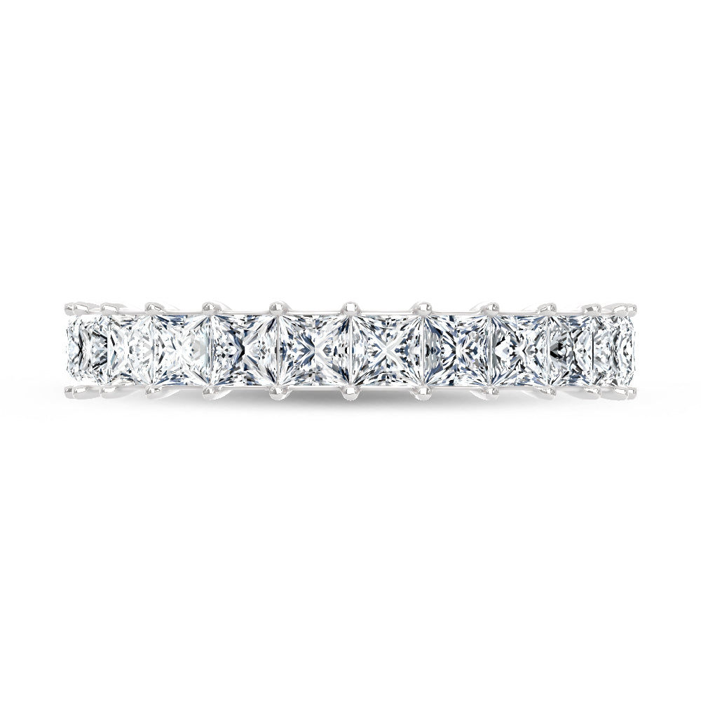 14K White Gold Lab Grown Diamond  1 1/4 Ct.Tw. Princess Band