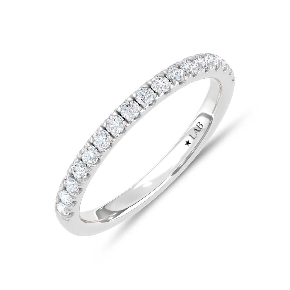 14K White Gold Lab Grown Diamond 1/3 Ct.Tw. Anniversary Band