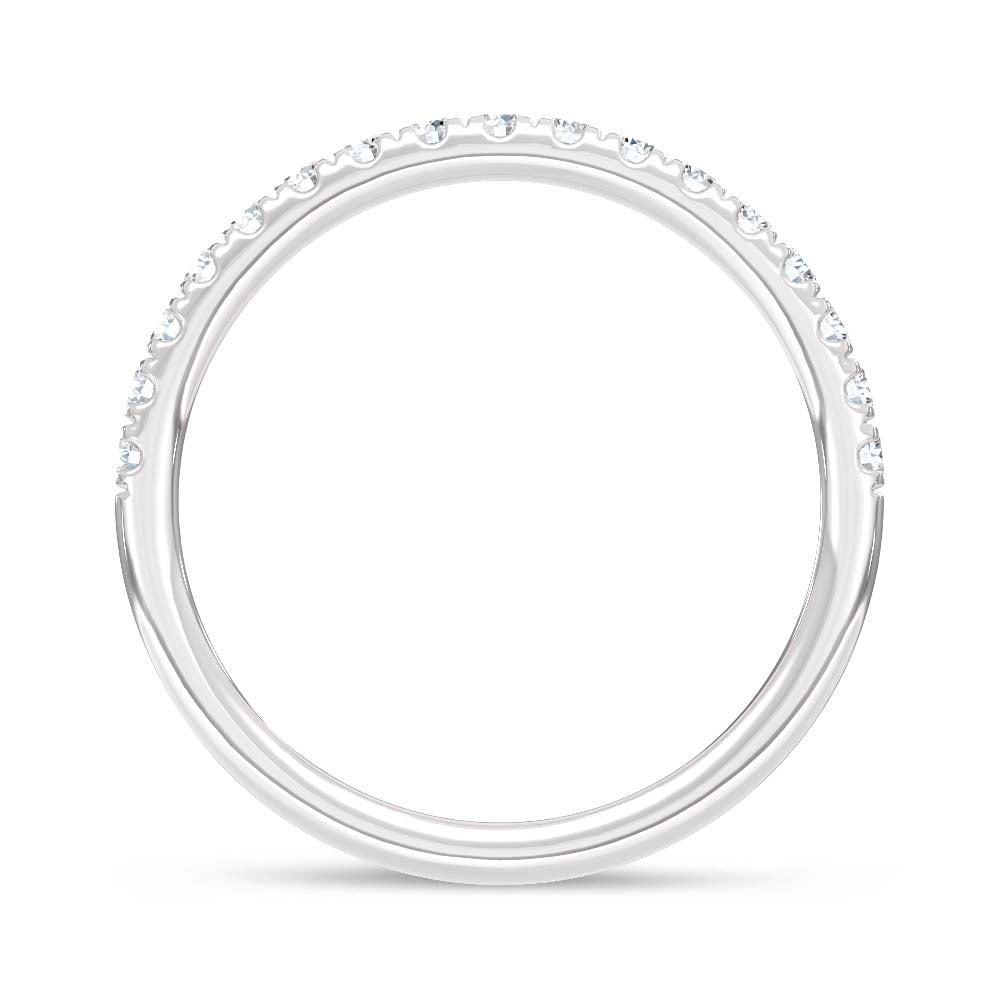 14K White Gold Lab Grown Diamond 1/3 Ct.Tw. Anniversary Band