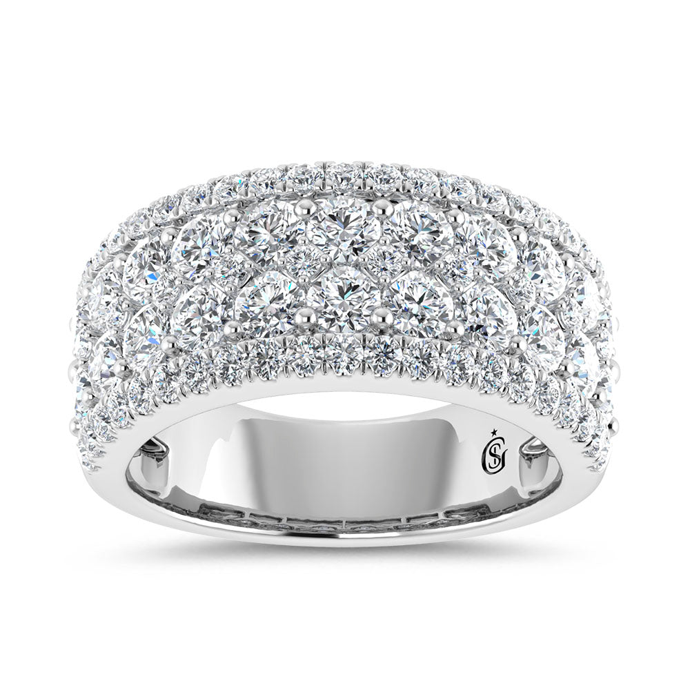 14K White Gold 2 1/4 Ct.Tw. Labgrown Diamond Fashion Band