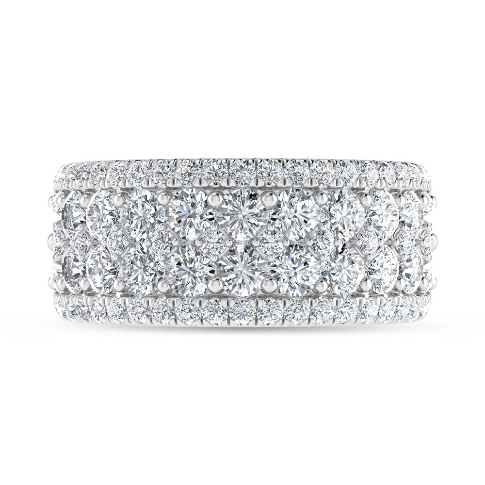 14K White Gold 2 1/4 Ct.Tw. Labgrown Diamond Fashion Band