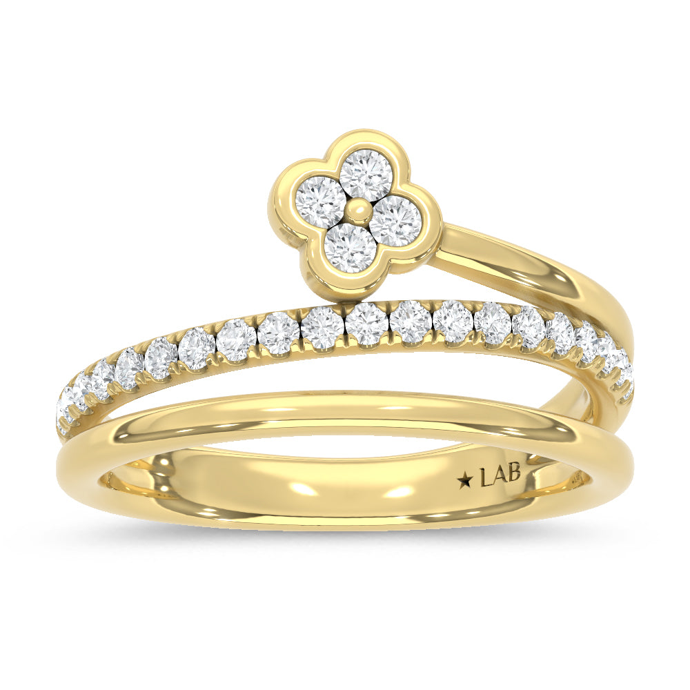 14K Yellow Gold Lab Grown Diamond  7/8 Ct.Tw. Fashion Ring