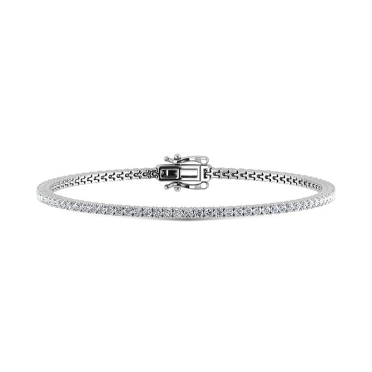 14K White Gold Lab Grown Diamond 22Ct.Tw. Tennis Bracelet (7 Inches)