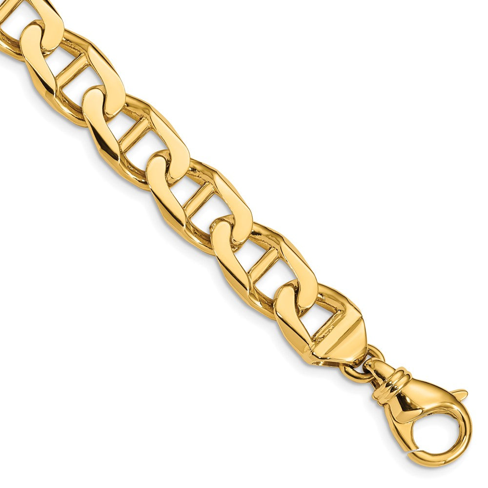 14k 10.3mm Hand-polished Anchor Link (Per Inch)