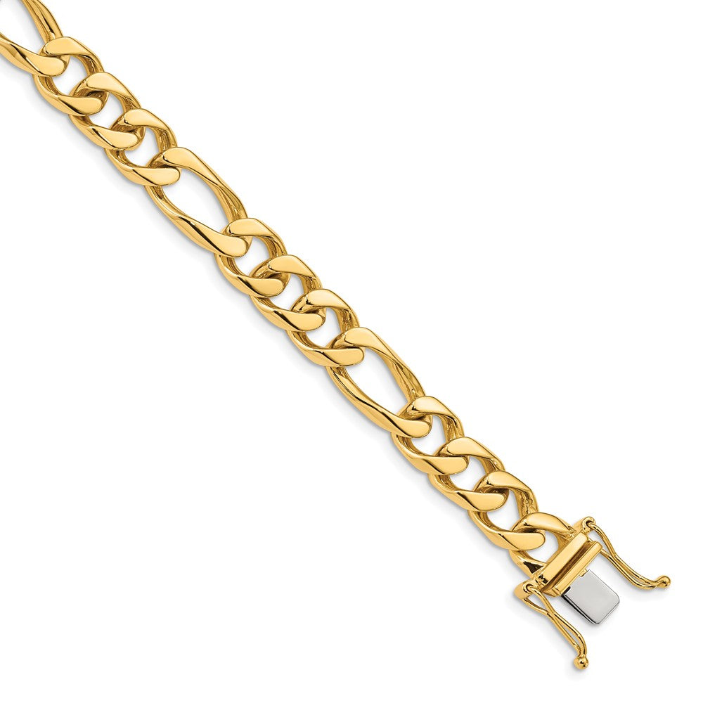 14k 9mm Hand-polished Figaro Link (Per Inch)
