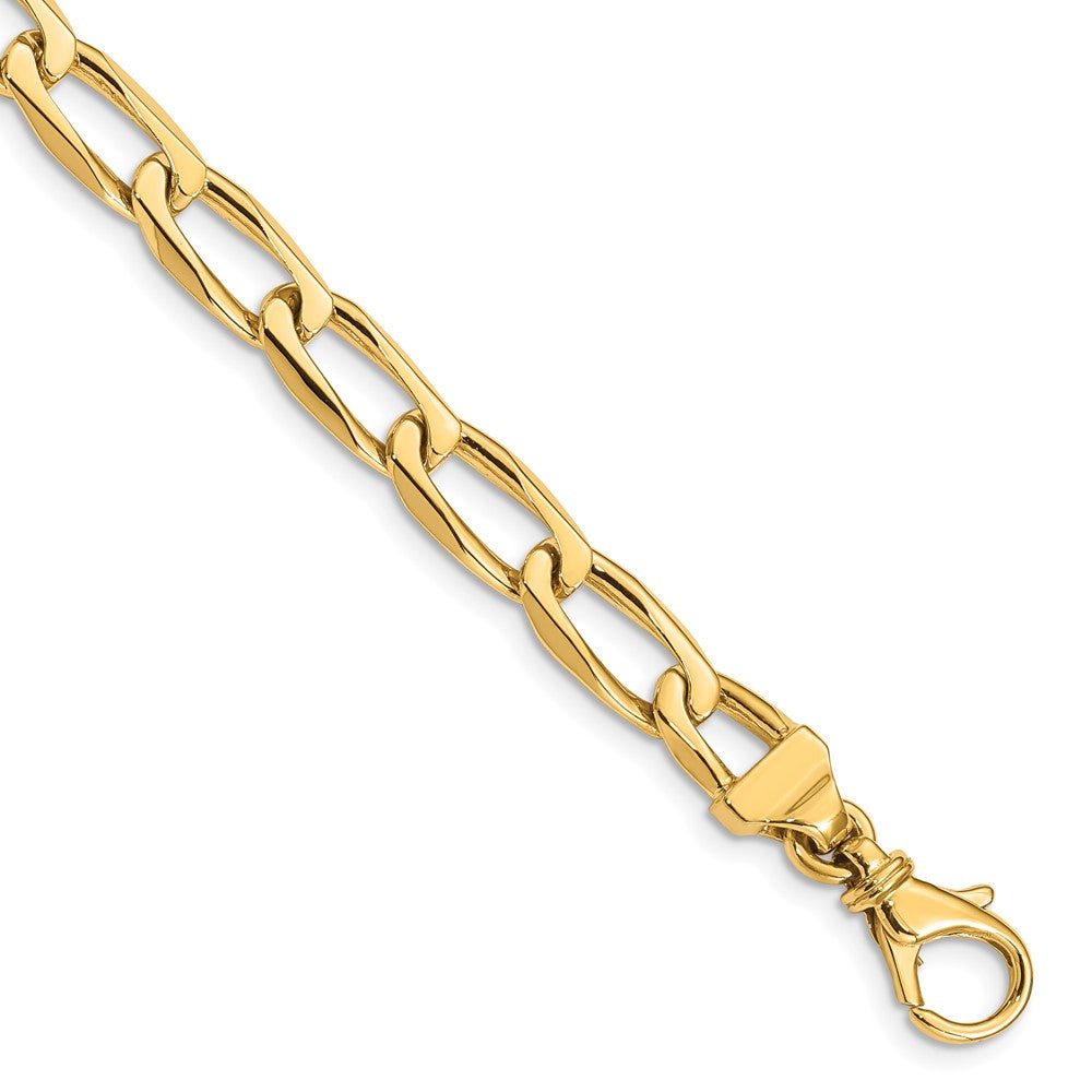 14K 6.5mm Hand-Polished Open Link Chain