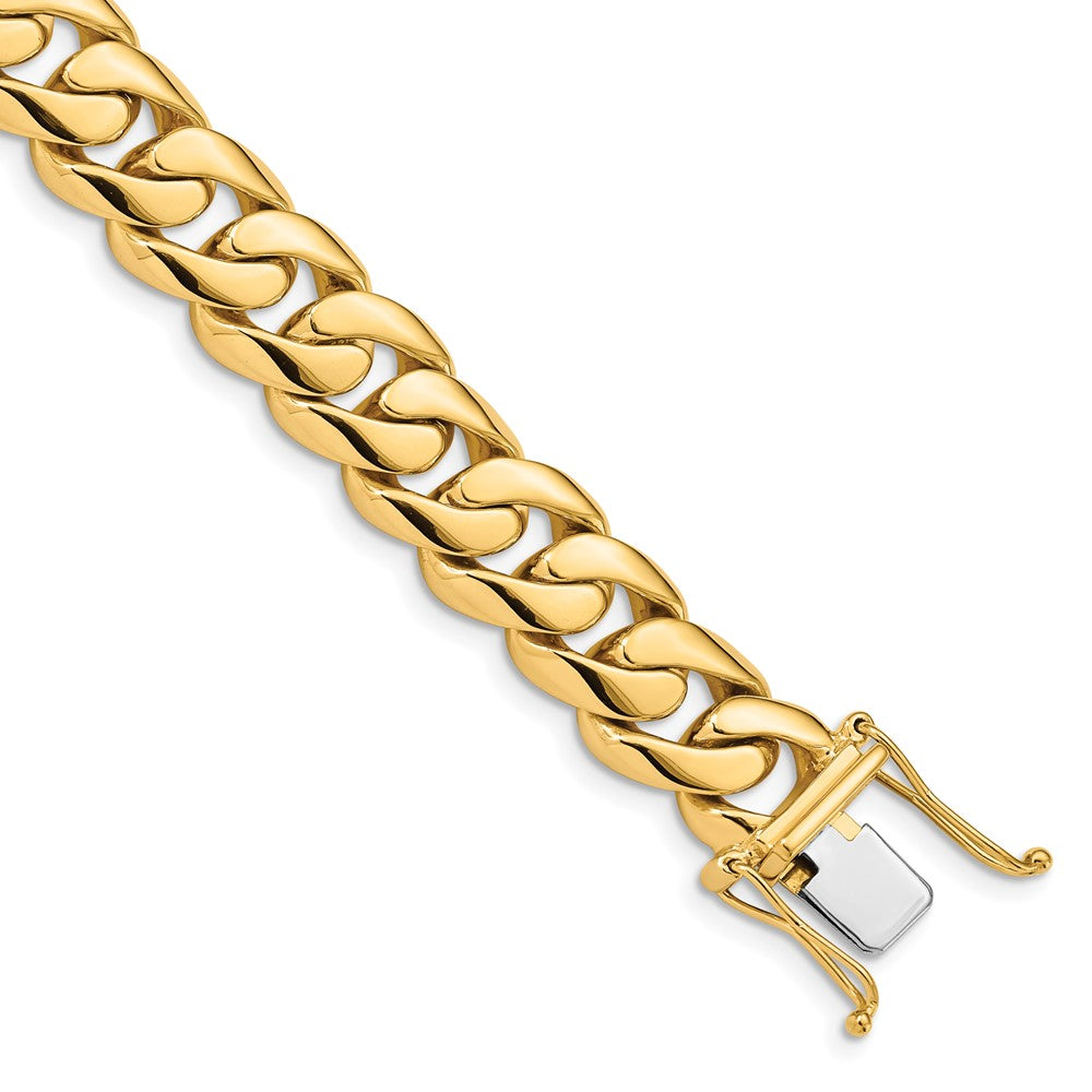 14k 10.8mm Hand-polished Rounded Curb Link (Per Inch)