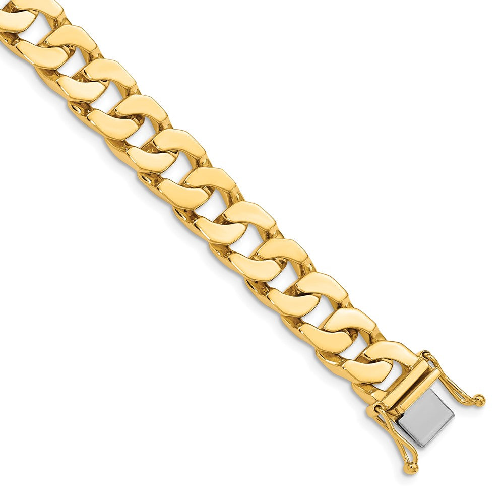 14K 10mm Hand-Polished Fancy Link Chain