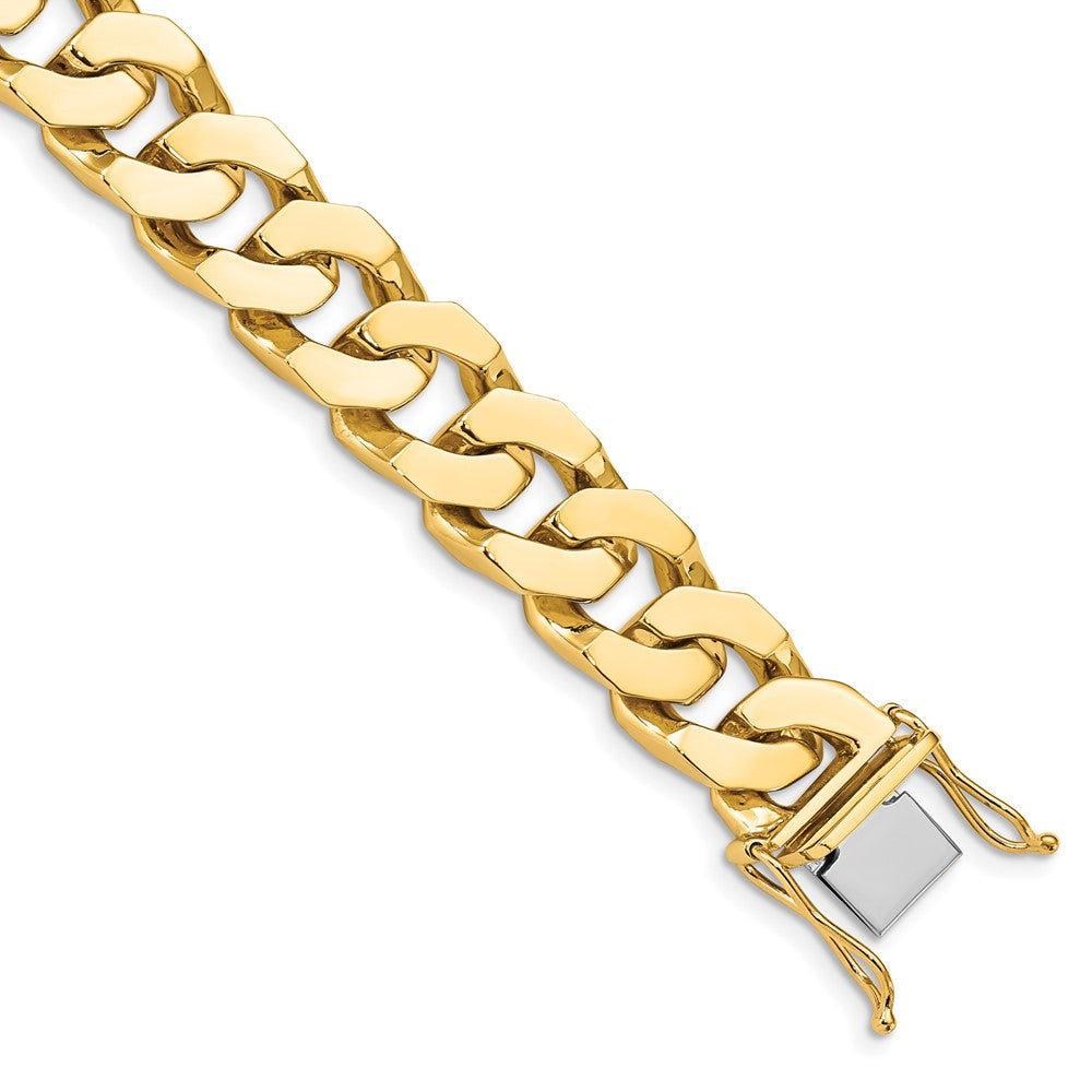 14K 11.6mm Hand-Polished Fancy Link Chain