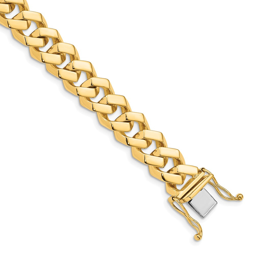 14k 10mm Hand-polished Fancy Link Chain