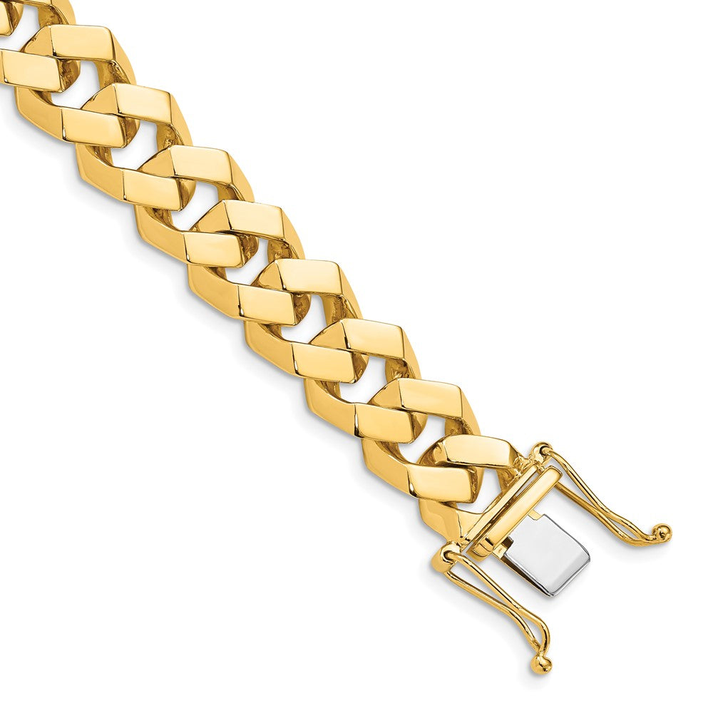 14k 11.5mm Hand-polished Fancy Link Chain (Per Inch)