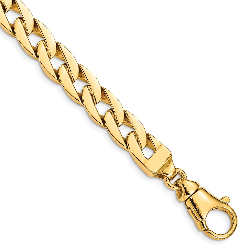 14K 9mm Hand Polished Fancy Link Chain
