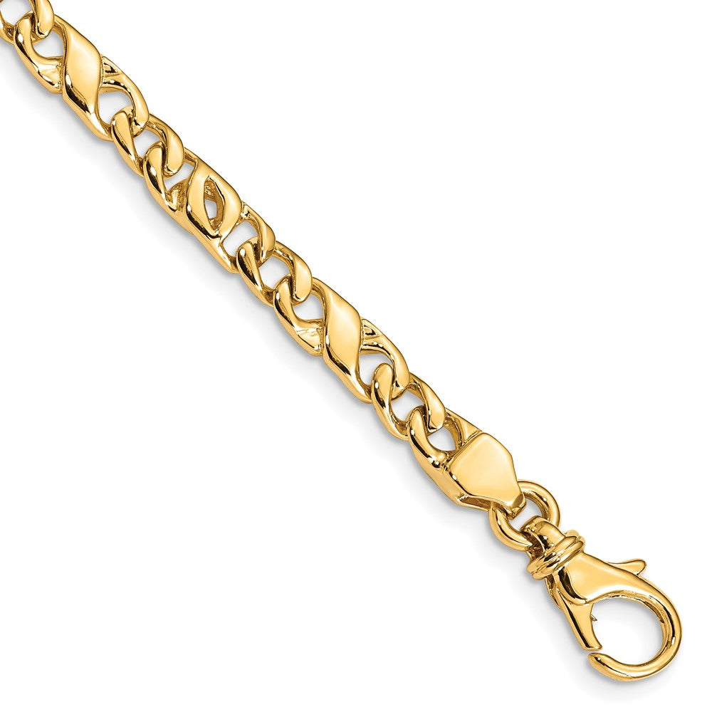 14K 4.8mm Polished Fancy Link (Per Inch)
