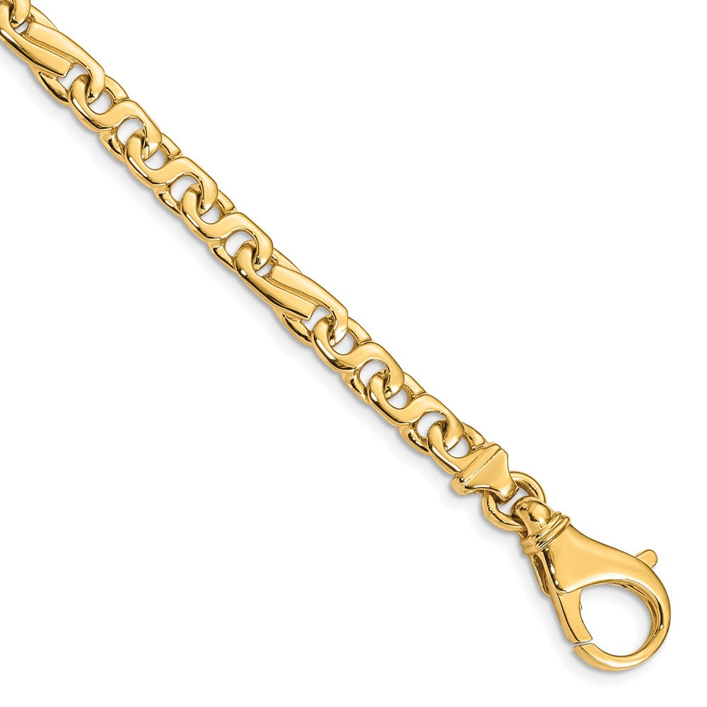 14K 5.8mm Hand Polished Fancy Link (Per Inch)