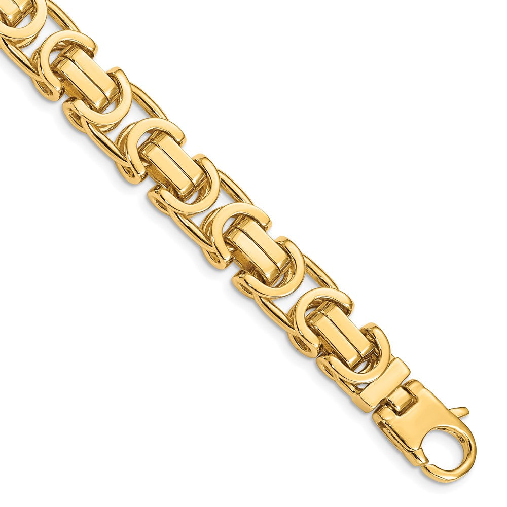 14k 10.1mm Hand-polished Fancy Link (Per Inch)