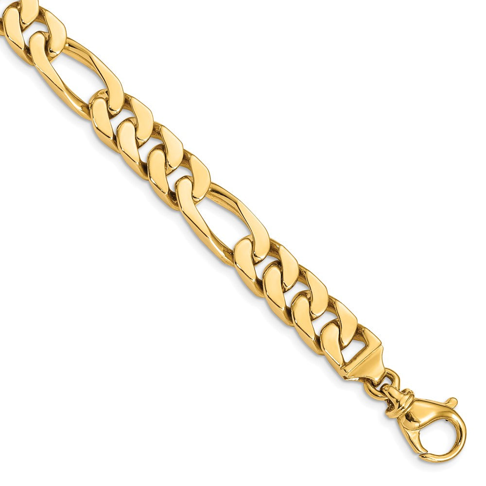 14k 9.2mm Hand Polished Fancy Link (Per Inch)