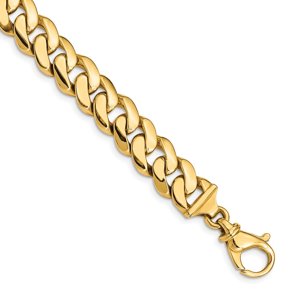 14k 10.75mm Hand Polished Fancy Link (Per Inch)