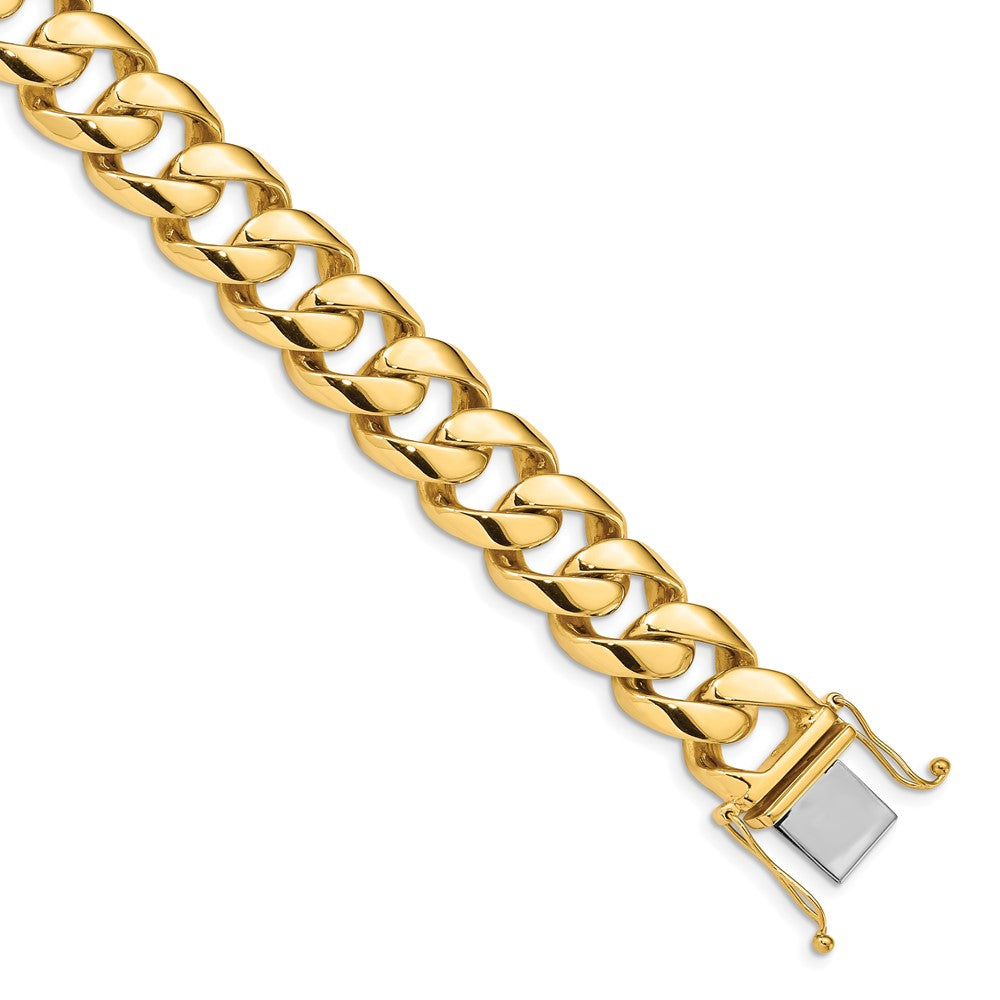 14k 16.15mm Hand Polished Fancy Link Necklace