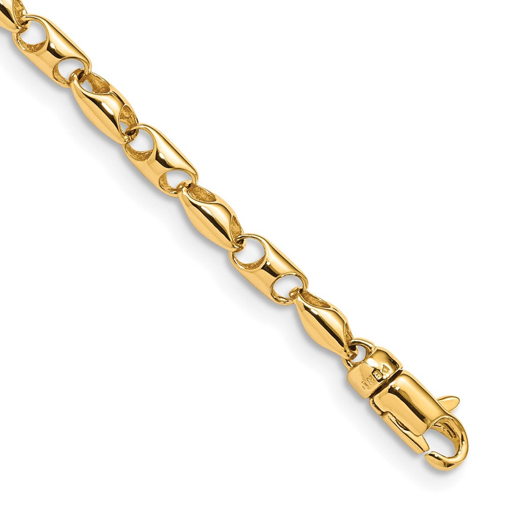 14K 3.1mm Fancy Link Chain