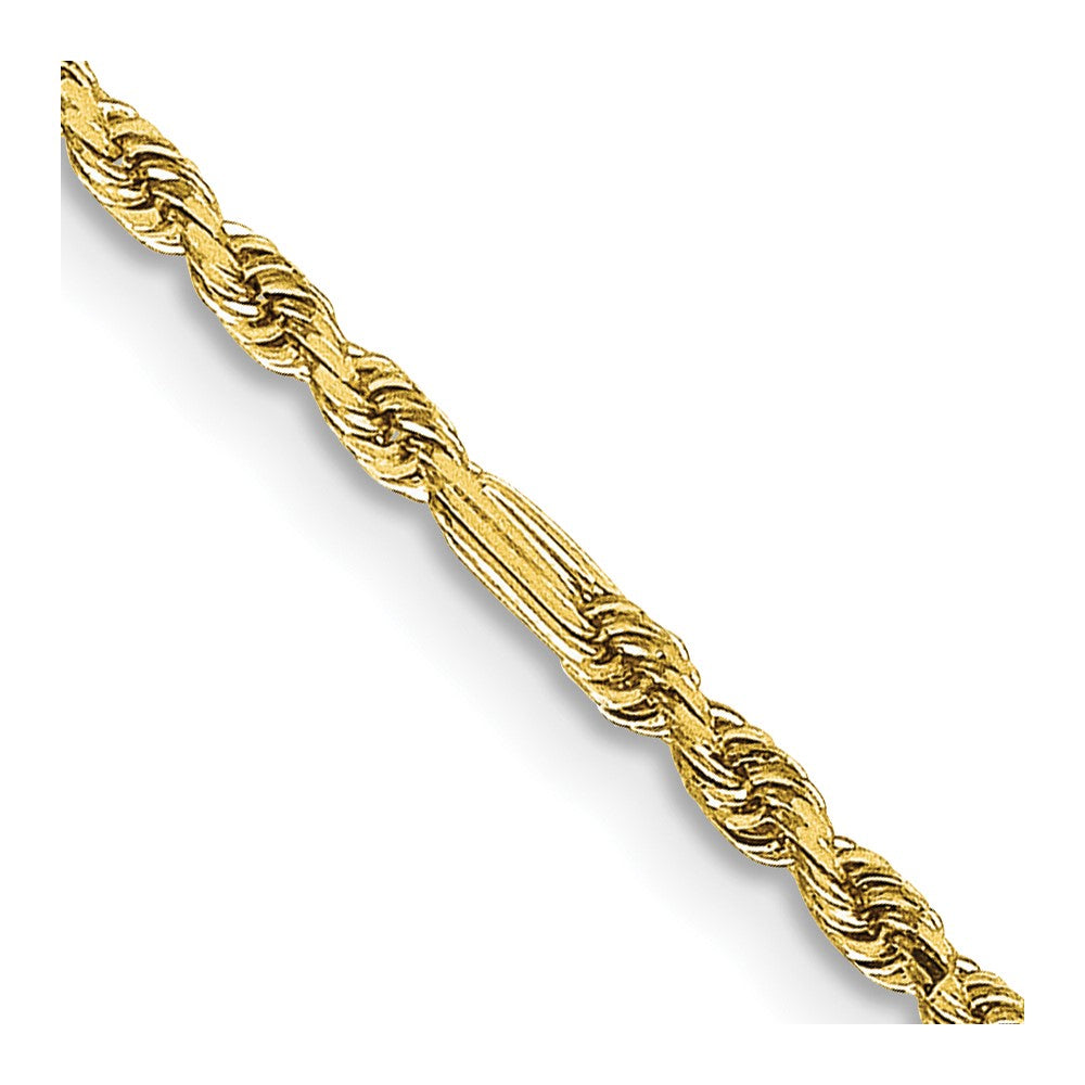 14k 1.8mm D/C Milano Rope Chain Anklet