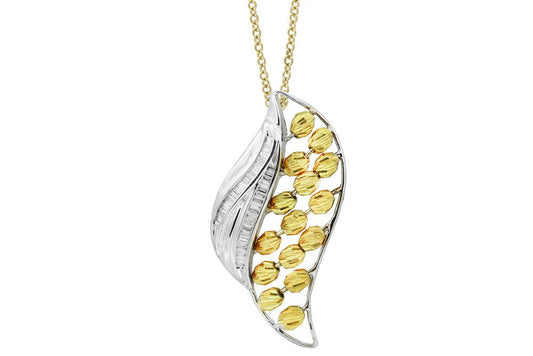 EFFY 18K WHITE and YELLOW GOLD  PENDANT