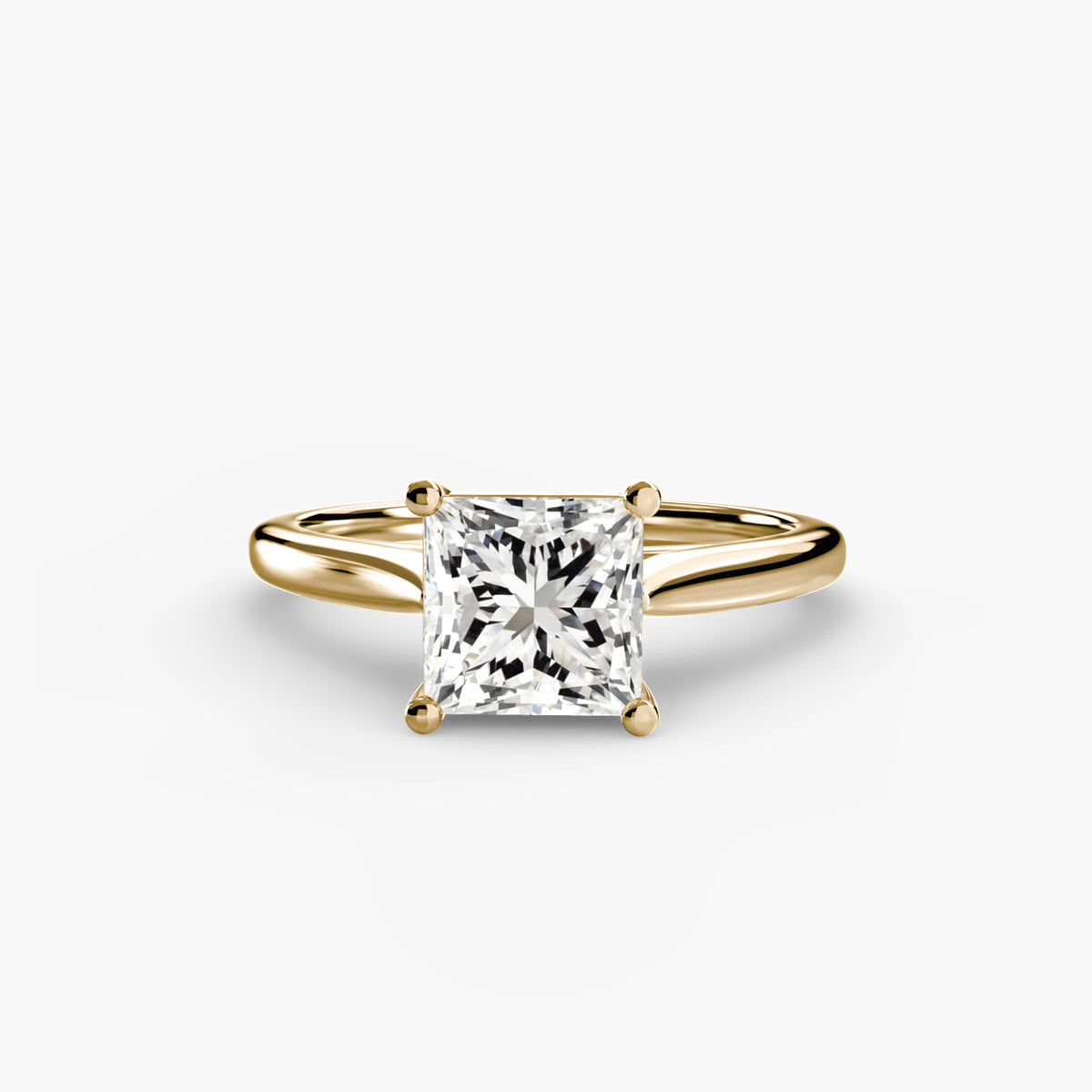 Ring Setting - 18K Yellow Gold (Cushion)
