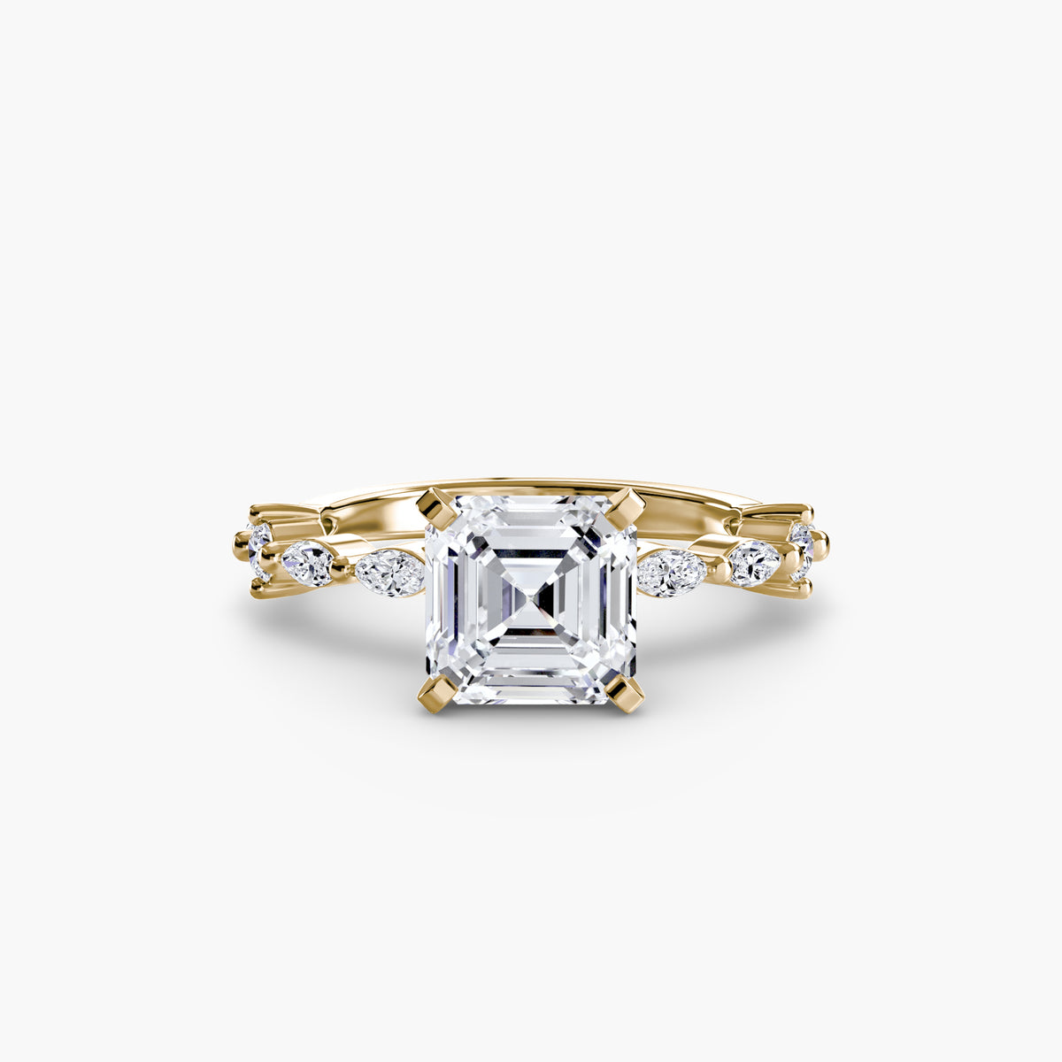 Ring Setting - 18K Yellow Gold (Marquise)