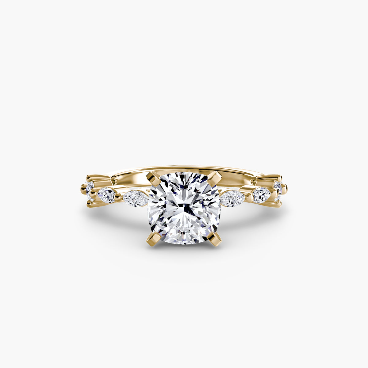 Ring Setting - 18K Yellow Gold (Oval)