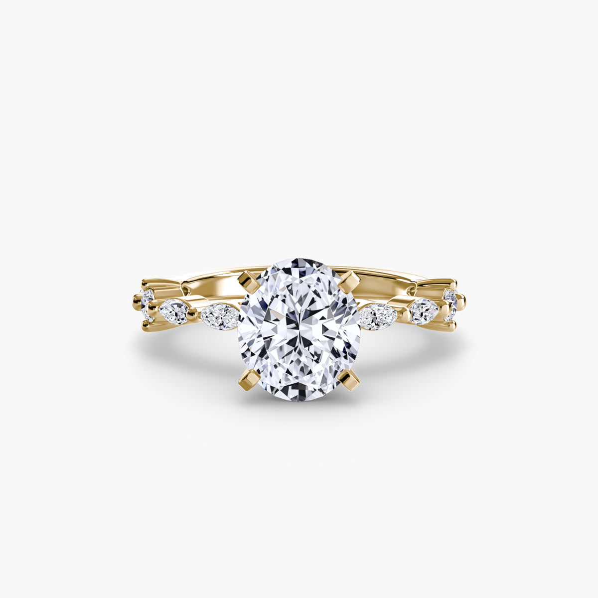 Ring Setting - 18K Yellow Gold (Pear)