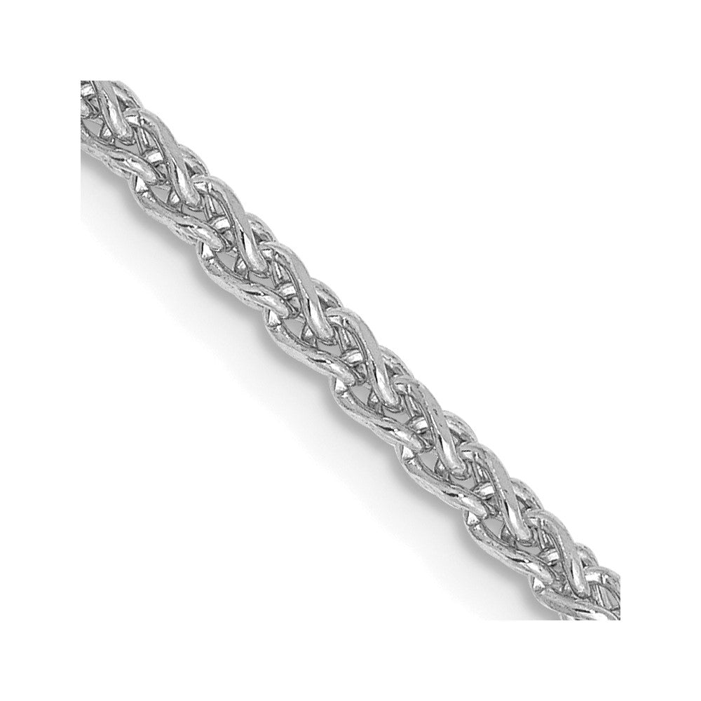 14k White Gold 2.1mm D/C Spiga Chain