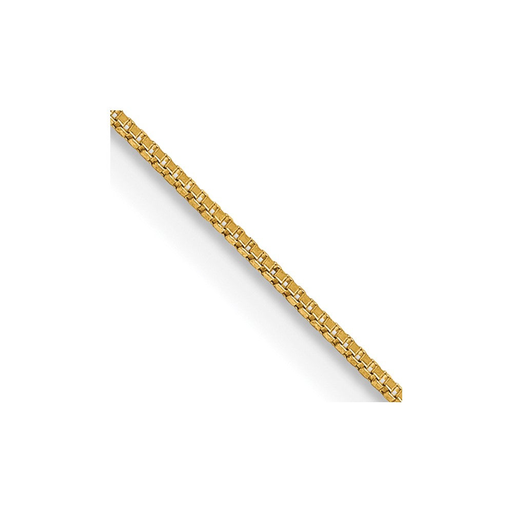 14k .5mm Box with Lobster Clasp Chain Anklet
