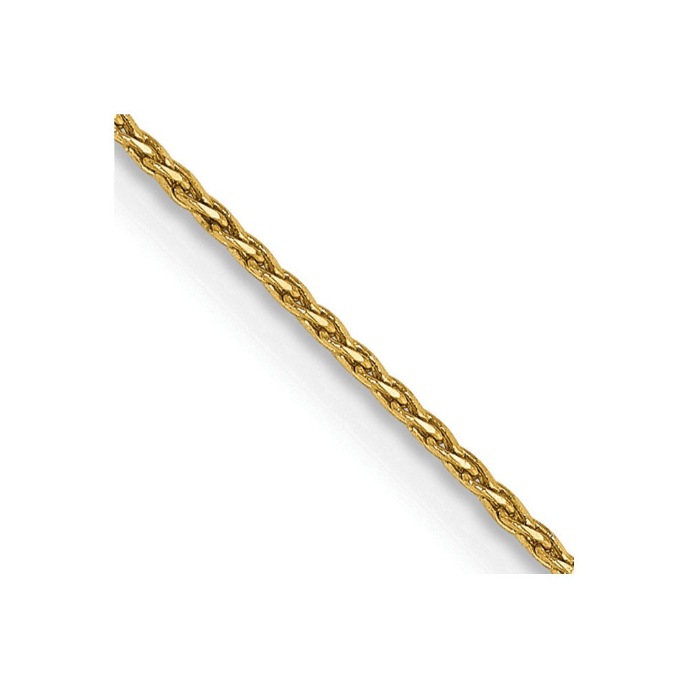 14k .8mm D/C Parisian Wheat Chain Anklet