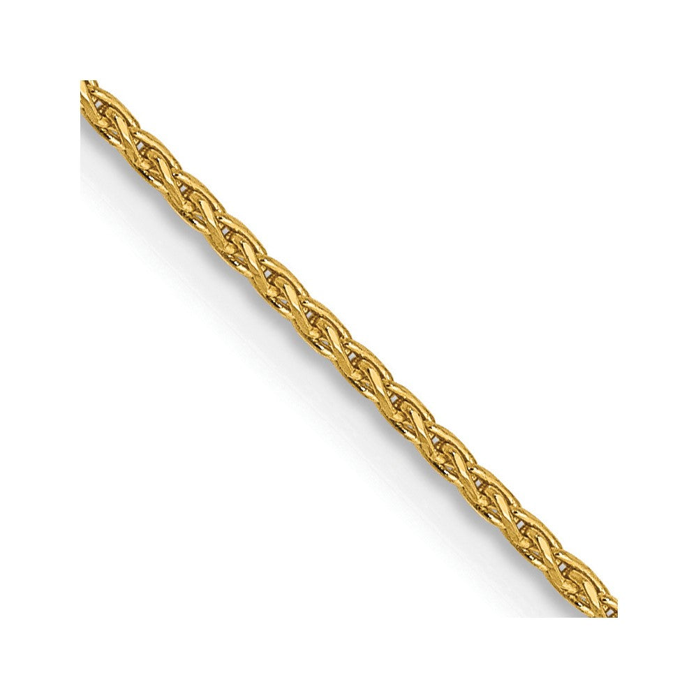 14K 1.0mm D/C Parisian Wheat Chain Anklet