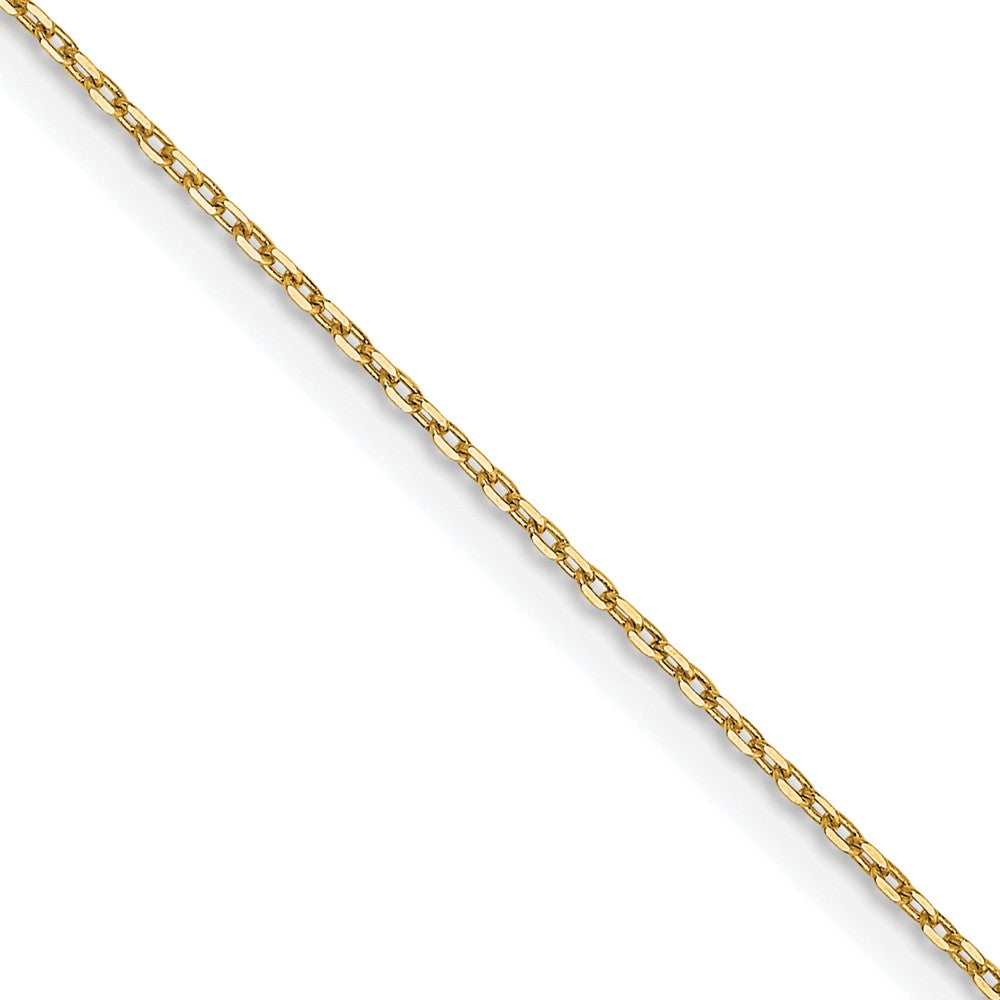 14k .8mm D/C Forzantine Cable Chain Anklet