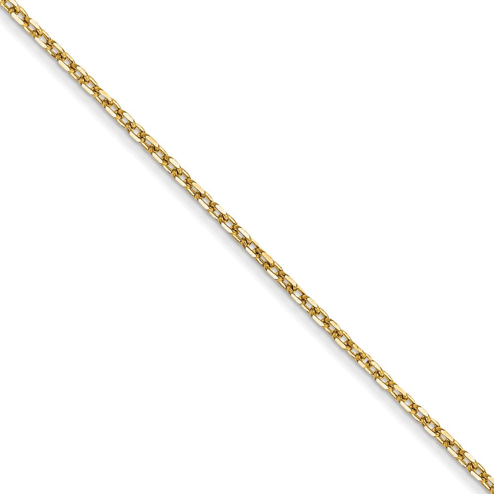 14k 1.0mm D/C Forzantine Cable Chain Anklet