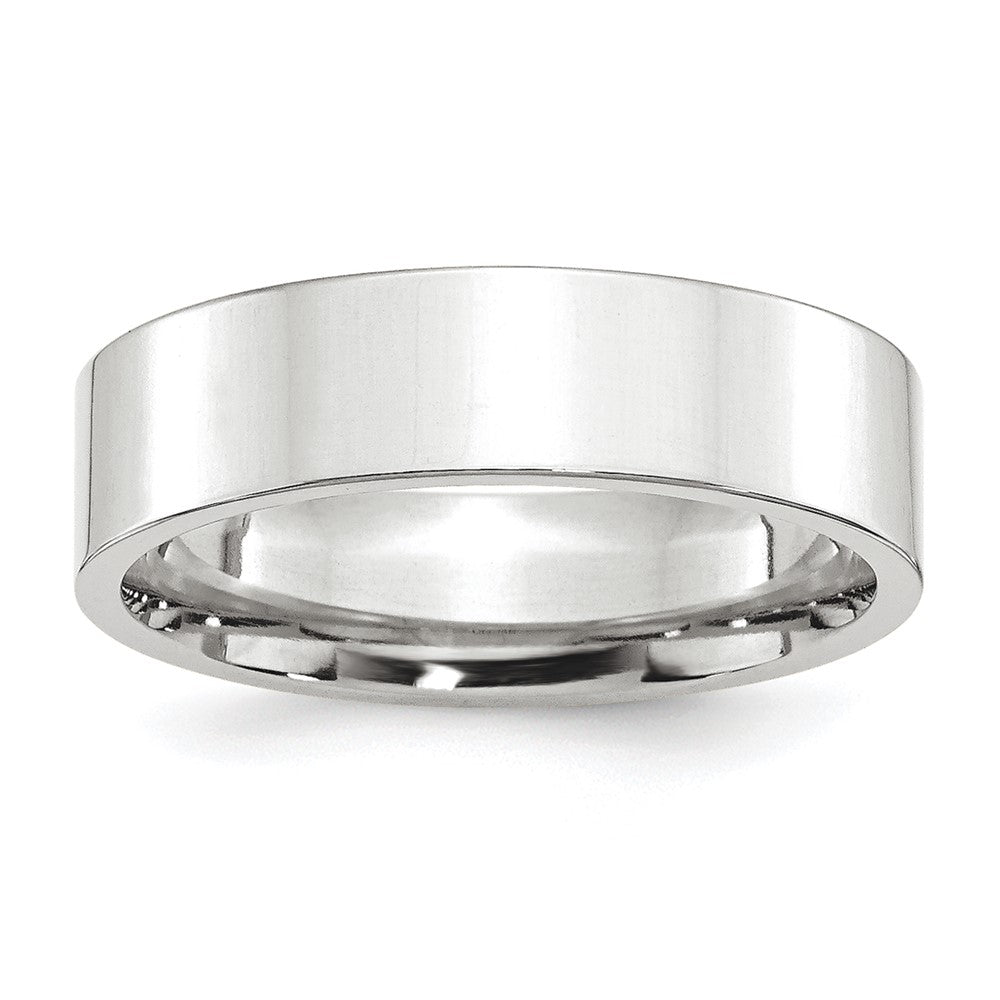 Platinum 6mm Flat Size 10 Wedding Band