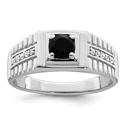 Sterling Silver 6x11mm Open Back Signet Ring