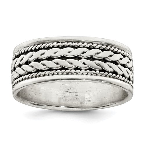 Sterling Silver 6x11mm Open Back Signet Ring