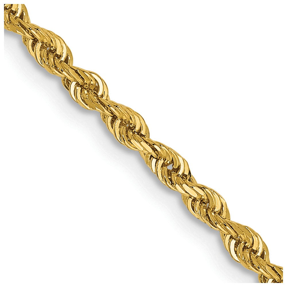 14k 2.25mm D/C Quadruple Rope Chain Anklet