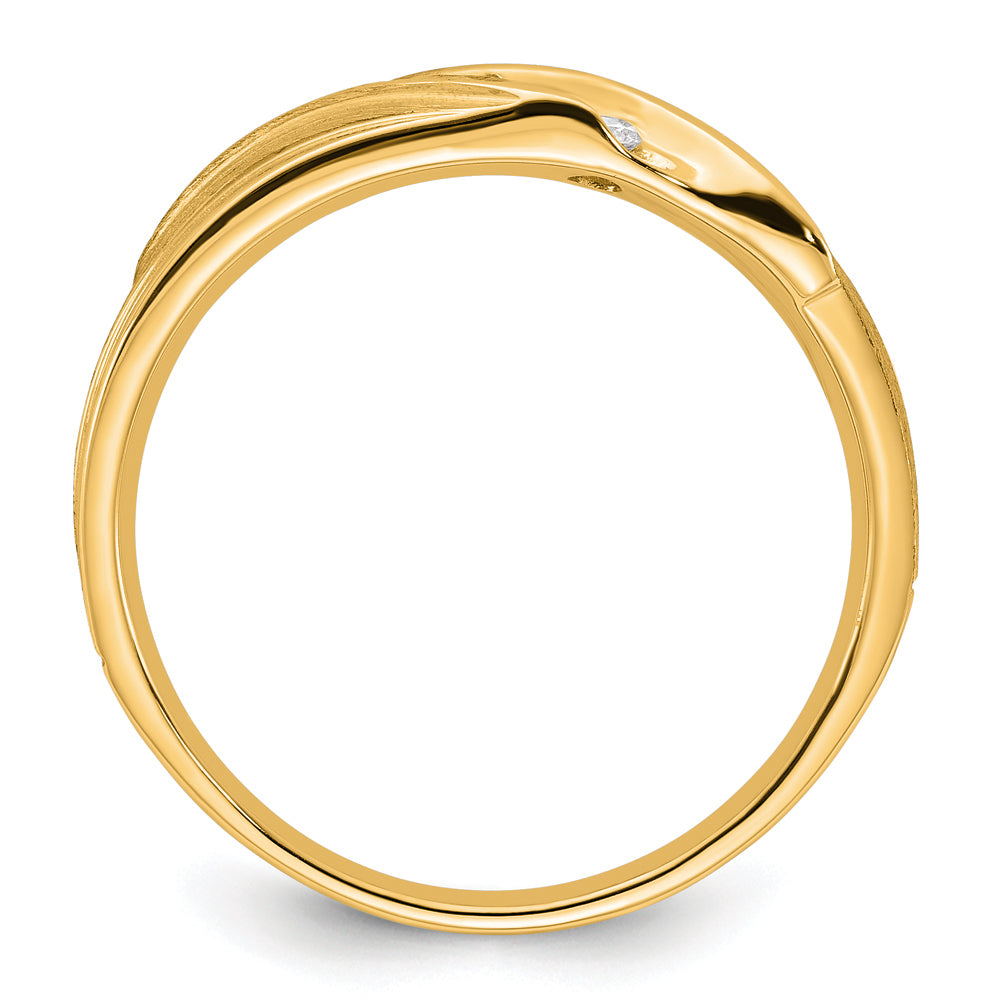 10K Lab Grown VS/SI FGH Dia Ring Rd: 5 -.153ct Dia:LG