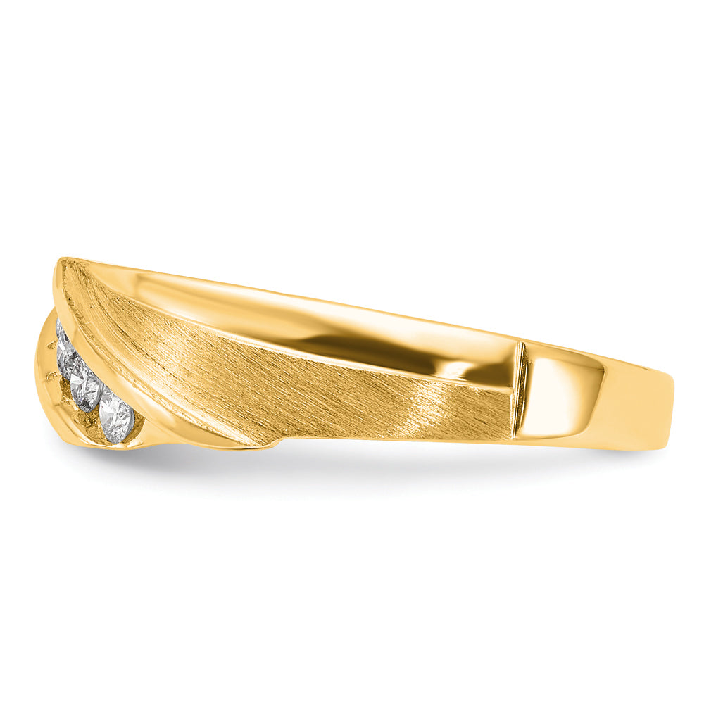 10K Lab Grown VS/SI FGH Dia Ring Rd: 5 -.153ct Dia:LG