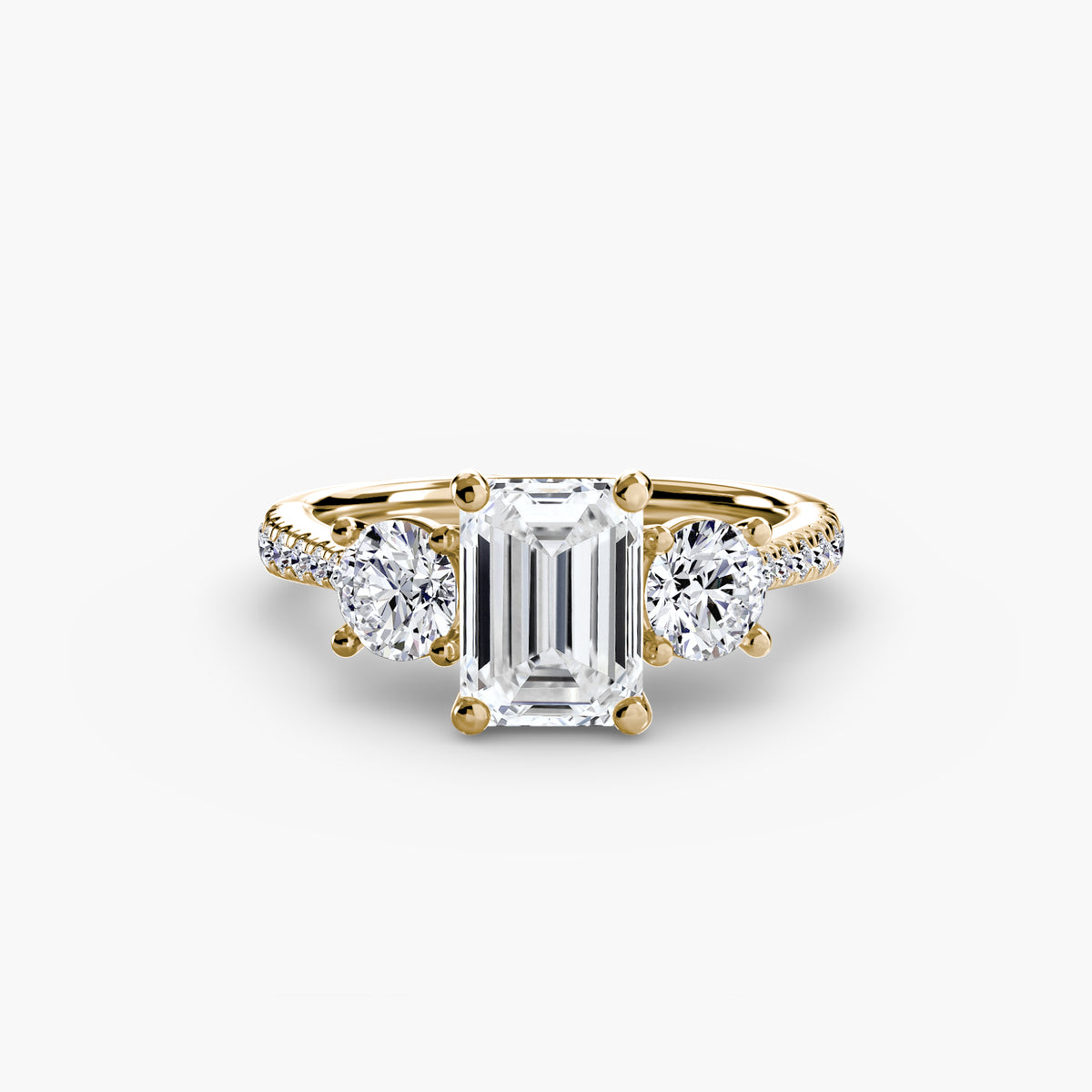 Ring Setting - 18K Yellow Gold (Heart)