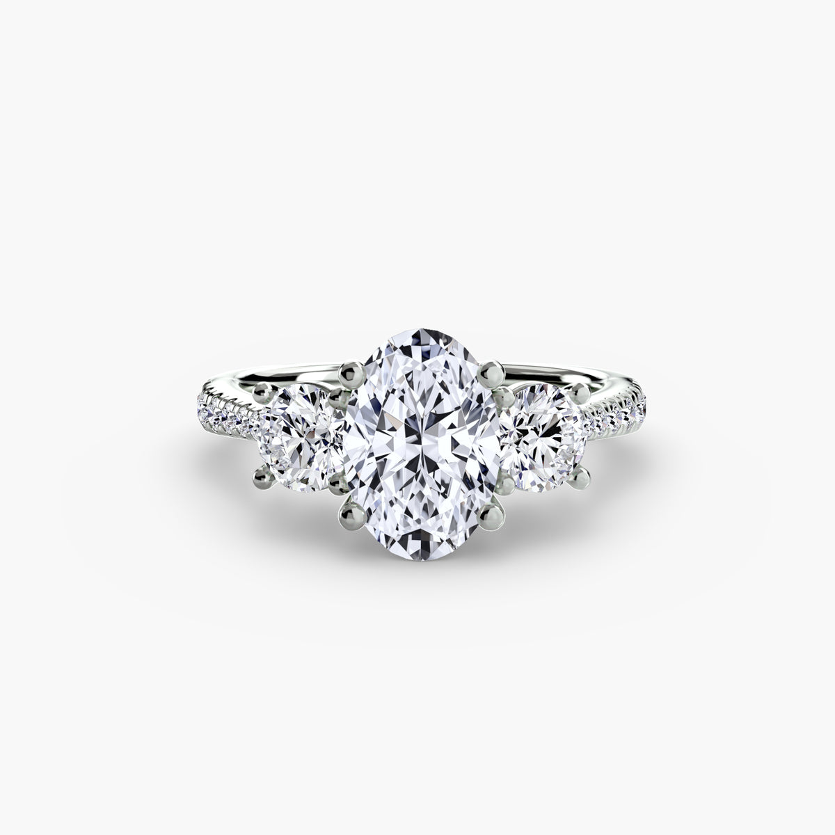 Ring Setting - 950 Platinum (Pear)